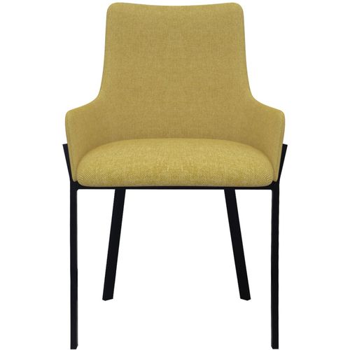 Blagovaonske stolice od tkanine 4 kom žute slika 30
