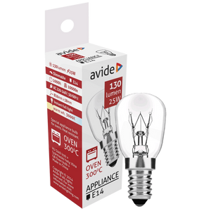 Avide Sijalica za pećnicu, 25W, E14, 3000K, 300 °C, IP20 - Oven 300 °C bulb 25W E14