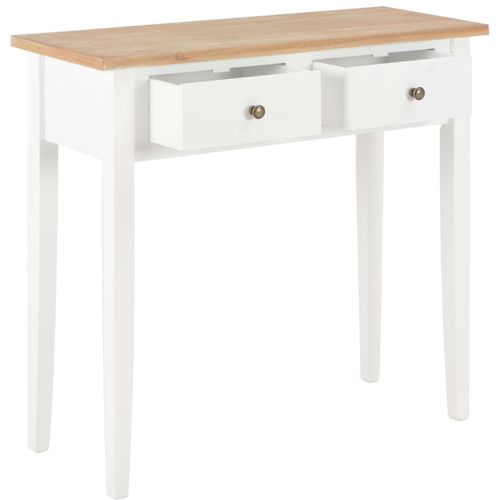 280053 Dressing Console Table White 79x30x74 cm Wood slika 2