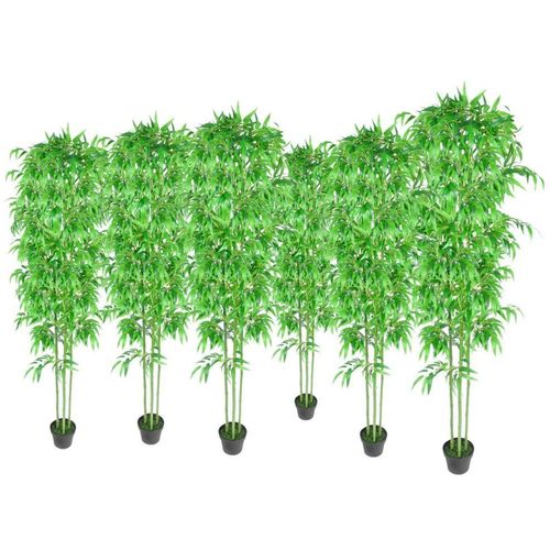 Umjetne biljke bambus za uređenje doma set 6 kom slika 5