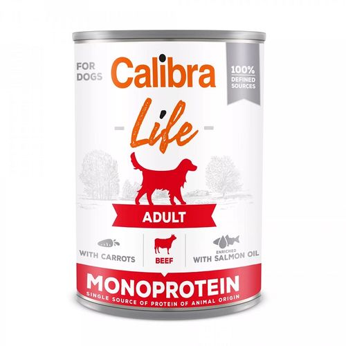 Calibra Dog Life Adult Govedina sa Šargarepom Konzerva, hrana za pse 400g slika 1