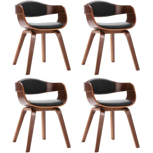 Blagovaonske stolice 4 kom od savijenog drva i umjetne kože slika 37