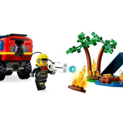 Lego 60412 4x4 Vatrogasno Vozilo s Čamcem za Spašavanje slika 6