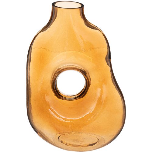 Atmosphera dekorativna vaza  25 cm staklo cilibar slika 1