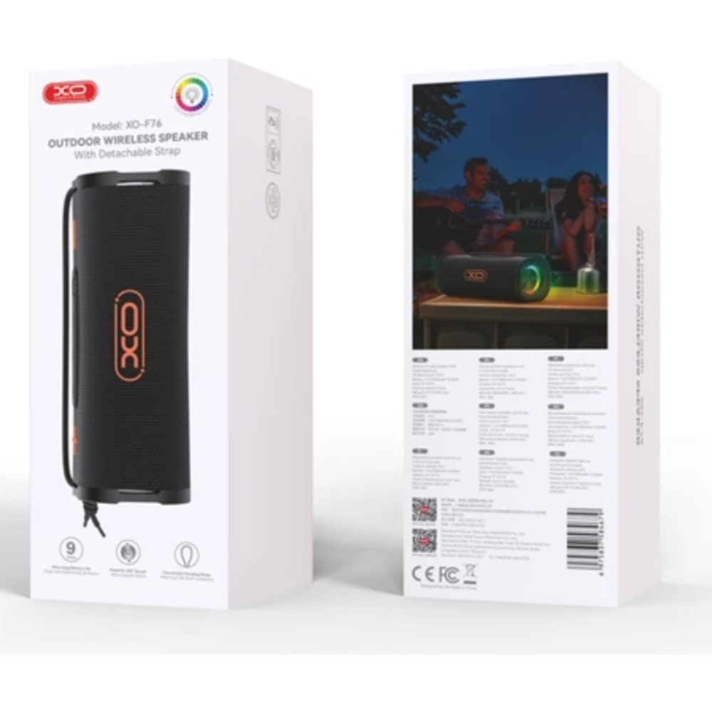 XO Bluetooth zvučnik F76, Crni slika 5