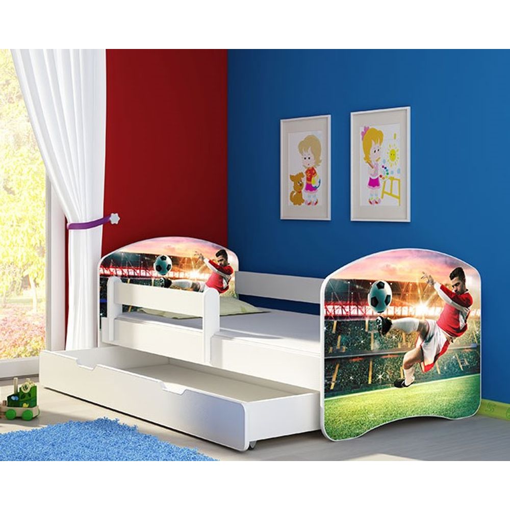 ACMA Dječiji krevet Acma II sa ladicom White - 140x70cm - Dezen 37 slika 1