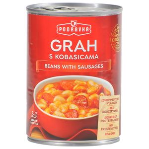 Podravka grah s kobasicama, lim. 400 g