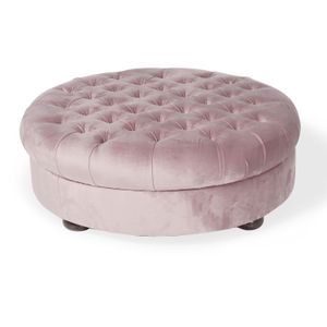 Cupon - Powder Pink Powder Pouffe