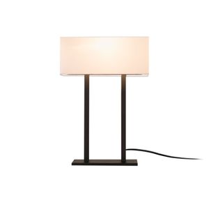 Opviq Stolna lampa SALIHINI metalna crno - bijela, 35 x 15 cm, visina 52 cm, E 27 40 W, Salihini - MR-616