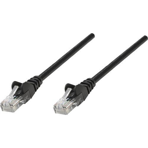 Intellinet 318143 RJ45 mrežni kabel, Patch kabel cat 5e U/UTP 0.50 m crna  1 St. slika 2