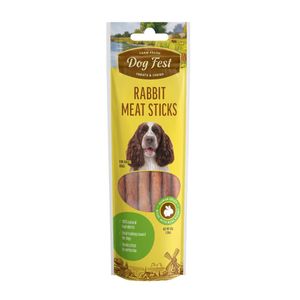 Dog Fest Rabbit Meat Sticks, poslastica za pse, mesni štapići s kunićevinom, 45 g