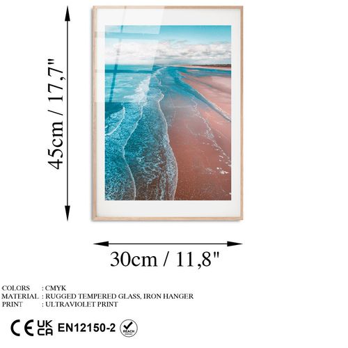 UV-1057 - 30 x 45 Multicolor Decorative Tempered Glass Painting slika 7