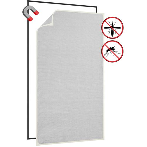 Magnetni zaslon protiv insekata za prozore bijeli 80 x 140 cm slika 8