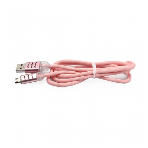 Data kabl Lux micro USB pink 1m slika 1