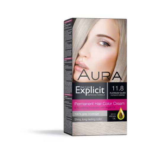 AURA Explicit farba za kosu 11.8 Platinasto Srebrna slika 1