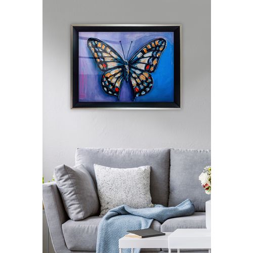 Vavien Artwork Slika na staklu 45x65 Big Colorful Butterfly slika 1