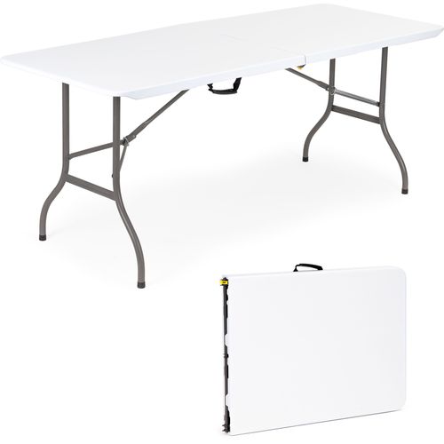 Sklopivi catering stol bijeli 180cm slika 1