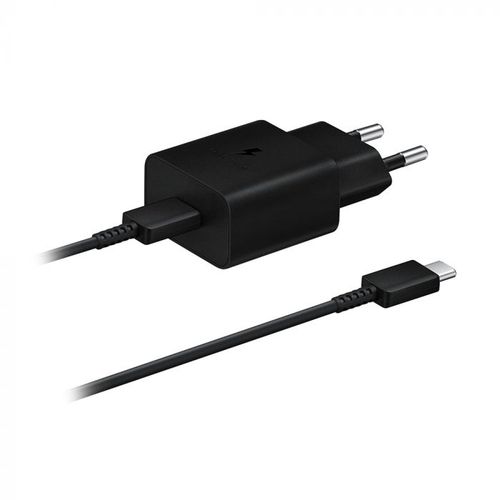 Samsung kućni punjač, USB-C 15W + TipC kabl, crni slika 1