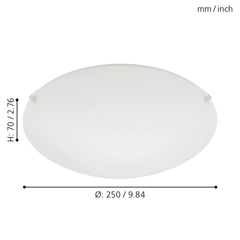 Eglo Mars plafonjera/1 dm245 saten slika 4