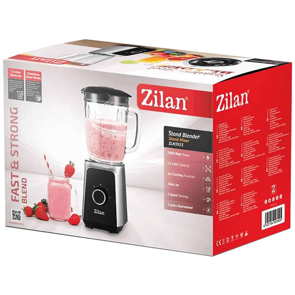 Zilan Blender zapremina 1.5 lit., 1000 W, 2 brzine, staklo, led - ZLN3925 slika 2