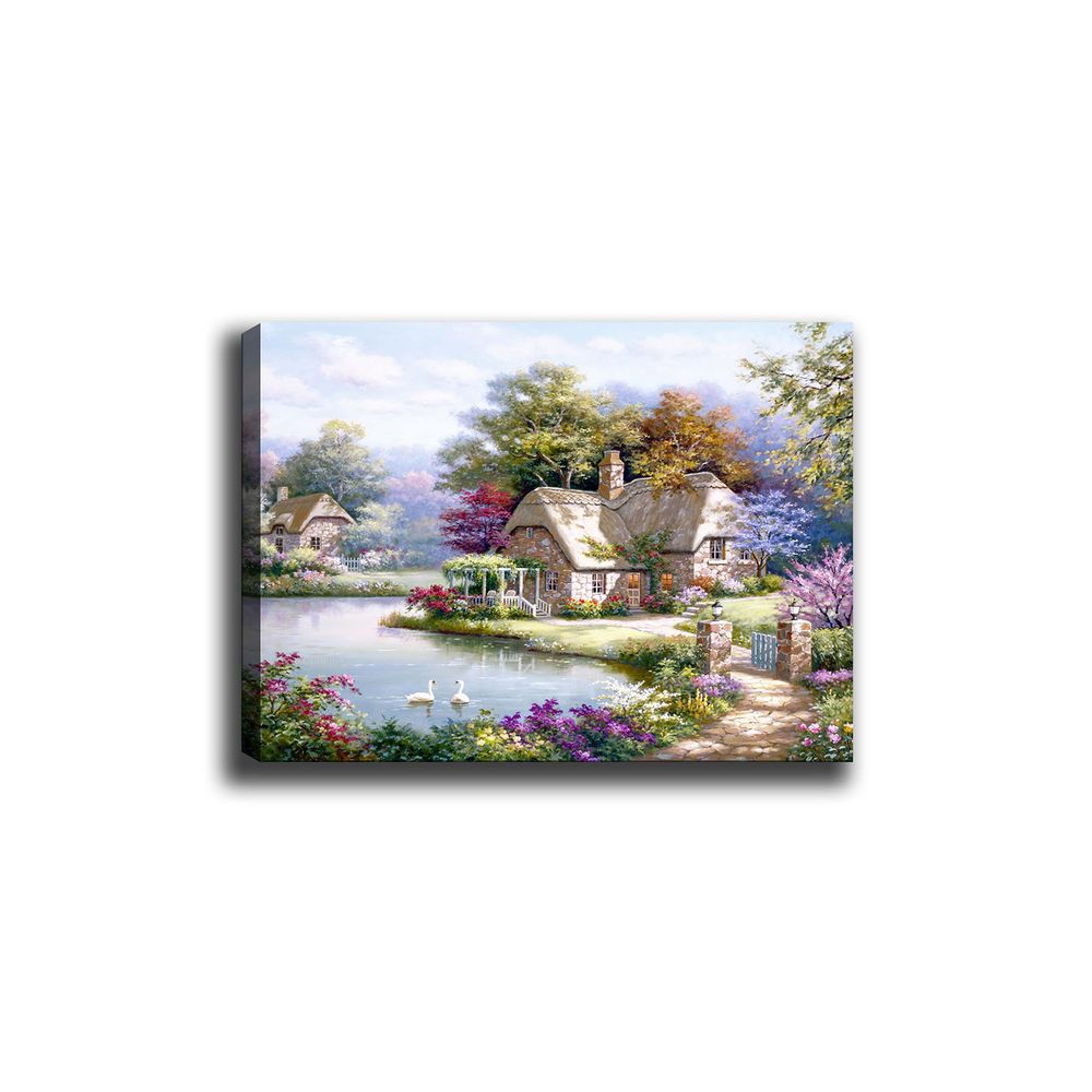 Dekorativna Višebojna Kanvas Slika (70 x 100 cm) - Model 111 slika 2