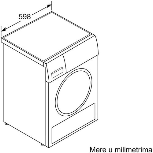 Bosch WQG24500BY Serija 6 Mašina za sušenje veša sa toplotnom pumpom 9 kg slika 8