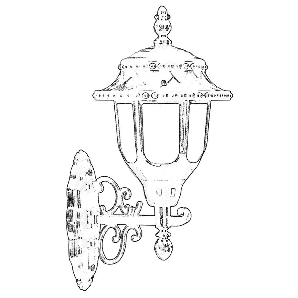 BAP-68180-BSY-M1 Crna Spoljna Zidna Lampa slika 2