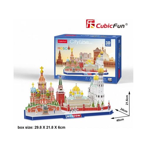 Cubicfun 3D puzle City Line Moskva slika 2