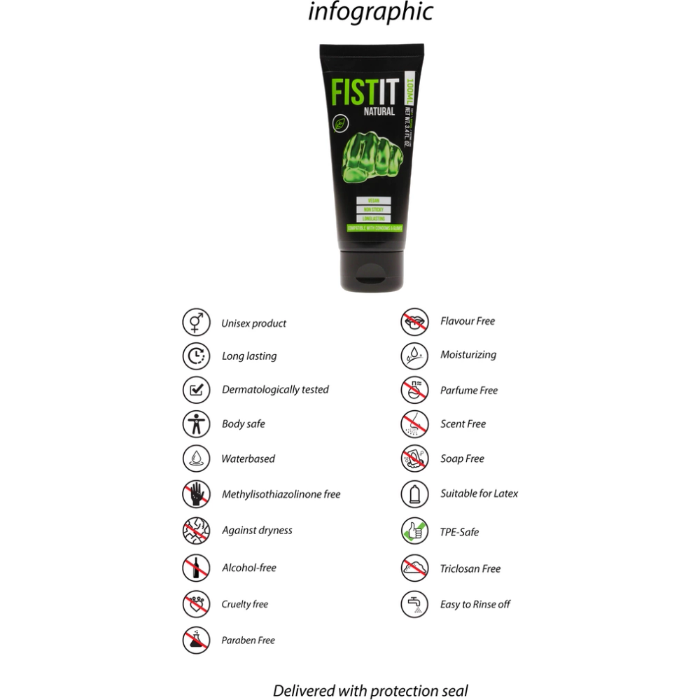 Fist It by Shots prirodni lubrikant na bazi vode - 3,4 oz/100 ml slika 3