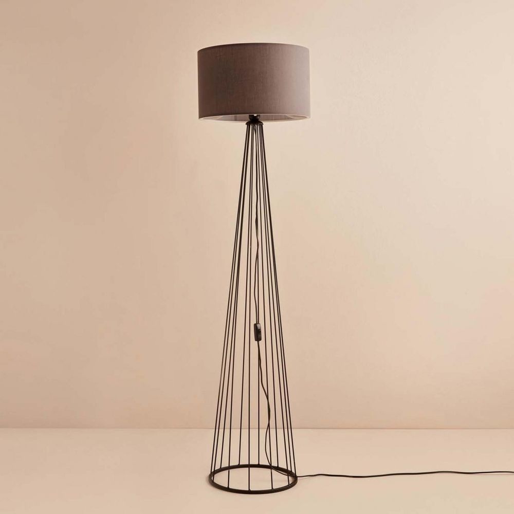 AYD-3496 Crna i Smeđa Podna Lampa slika 1