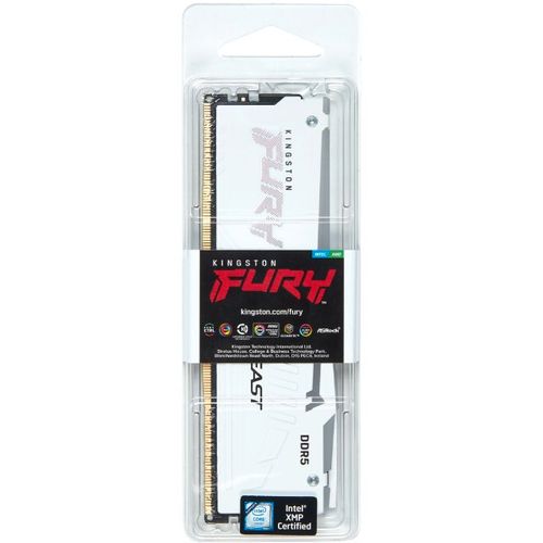 KINGSTON DIMM DDR5 32GB 5200MT/s KF552C40BWA-32 Fury Beast RGB White XMP slika 3