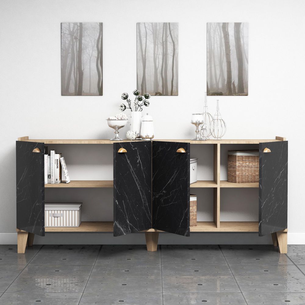Sumer H3030 Oak Marble Konzolni Stol slika 3
