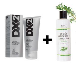Komplet Losion Protiv Sede Kose Nogrey SYS + Šampon protiv sede kose DX2