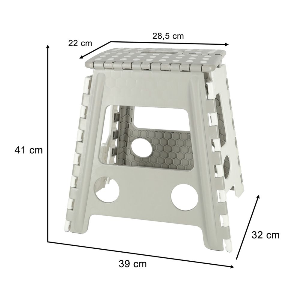 Protuklizni tabure 39CM svijetlo sivi  slika 7