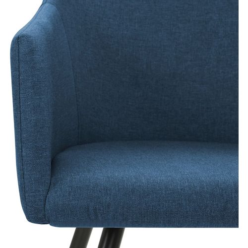 Blagovaonske stolice od tkanine 6 kom plave slika 21