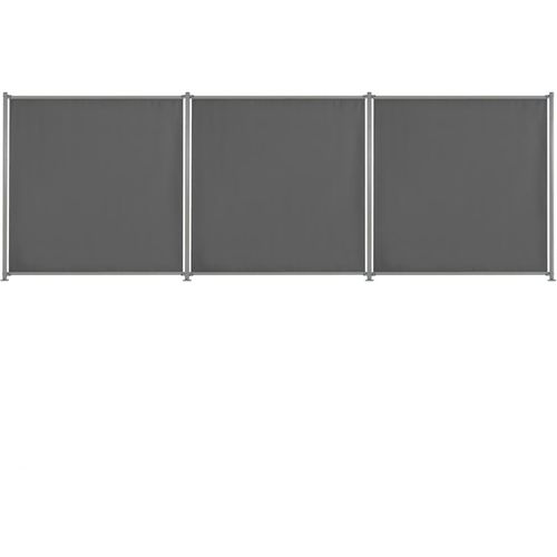 Panel za ogradu od tkanine 3 kom 540 x 180 cm antracit slika 1