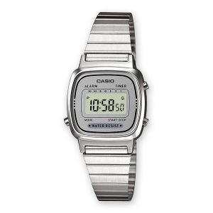 Uniseks sat Casio LA670WEA-7EF - Siva Srebrna (Ø 25 mm)