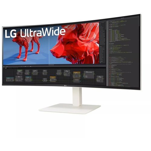 Monitor LG 38WR85QC-W 38"/IPS,zakrivljen,21:9/3840x1600/144Hz/1ms GtG/HDMIx2,DP,USB,LAN/Gsync/bela slika 2