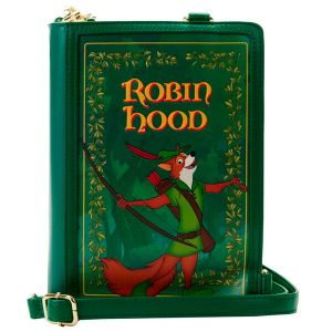 Loungefly Disney Robin Hood Book convertible crossbody bag