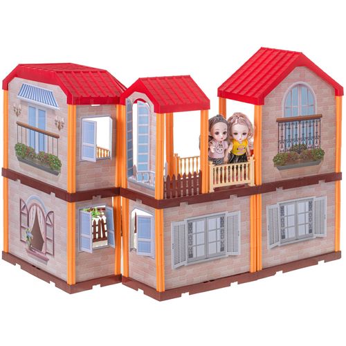 Kućica za lutke Villa s crvenim krovom slika 8