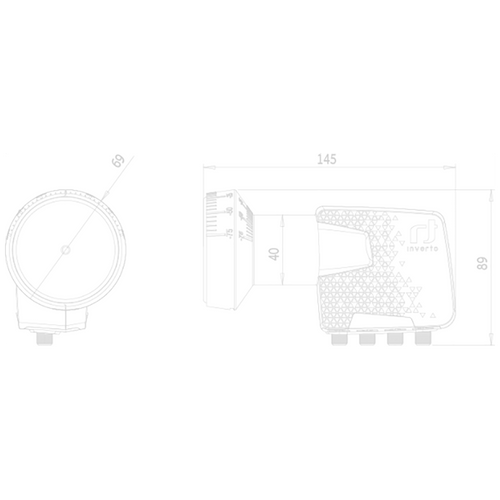 Inverto LNB Quattro, šum 0,2 dB, DVB-S2 ( HD - UHD ) - IDLP-QTL410-PREMU-OPN slika 2