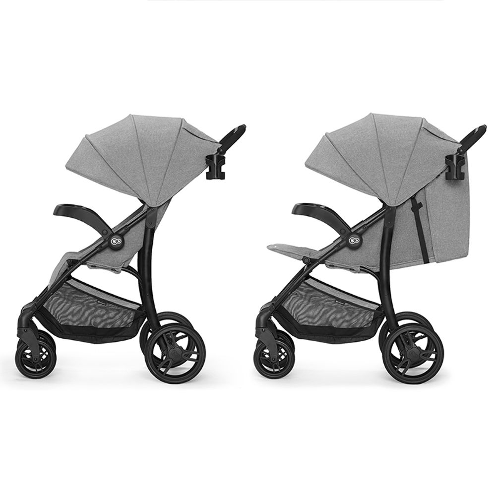 Kinderkraft sportska kolica Cruiser, siva slika 4