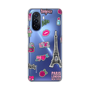 Torbica Silikonska Print Skin za Huawei Nova Y70/Y70 Plus Love Paris