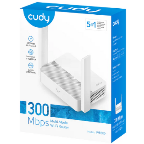 Cudy WR300 N300 Wi-Fi Router, Chipset MediaTek, router/AP/ Repeater/WISP 4xLAN, 2x5dBi slika 5