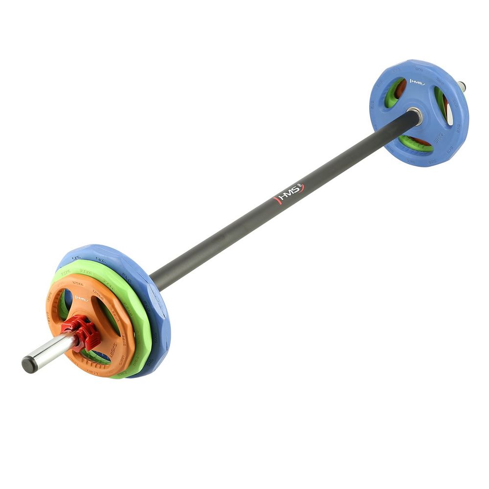 Sbp22 set pumpi za trening fitness 20 kg hms slika 2