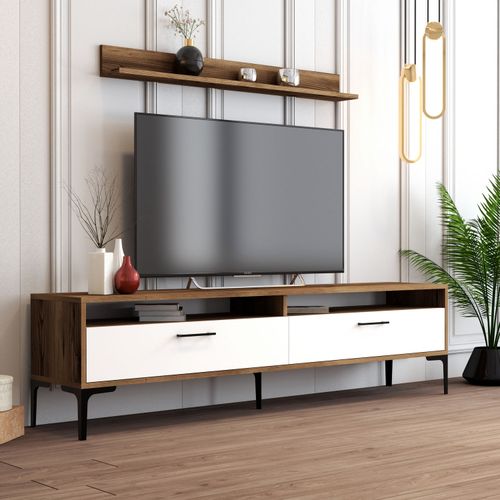 Woody Fashion TV jedinica, Istanbul - Walnut, White slika 2