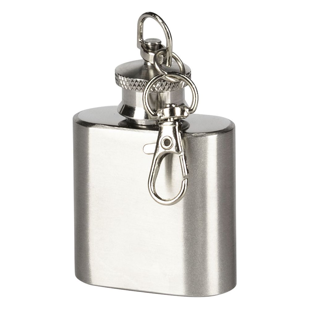 BRANDY 1,metalna pljoska 30 ml,silver slika 1