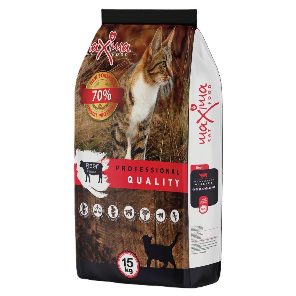 Maxima Adult Beef & Liver Hrana za mačke 15kg slika 1