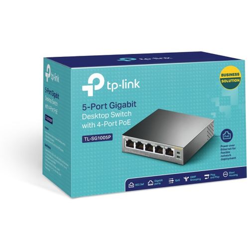 LAN Switch TP-LINK TL-SG1005P 10/100/1000 5port (4 PoE) slika 4