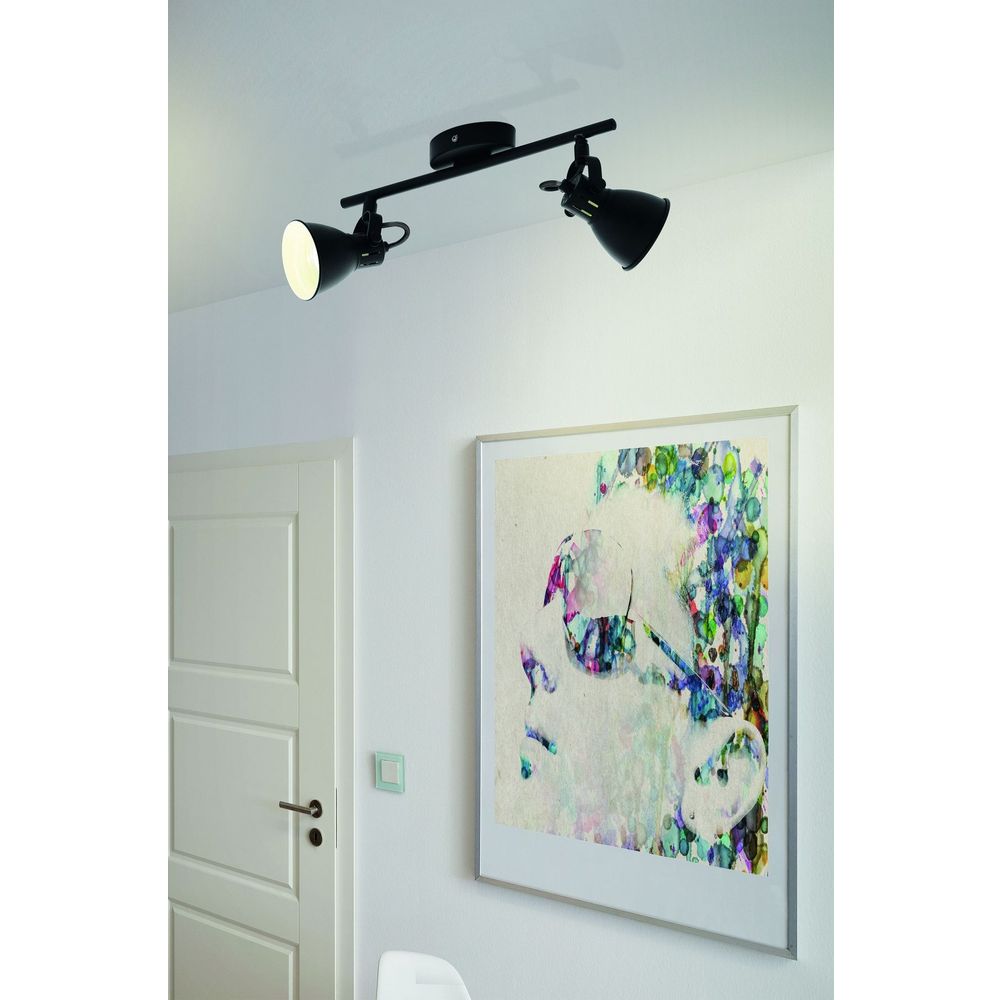 Eglo Seras 2 Reflektor sa LED Osvjetljenjem - Crna/Čelik slika 2
